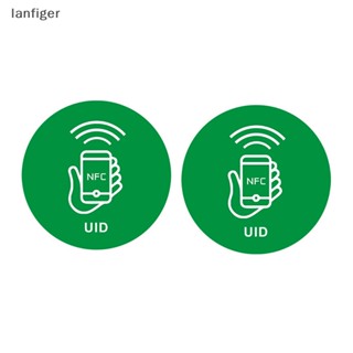 Lanf สติกเกอร์แท็ก UID RFID 0 เขียนซ้ําได้ 13.56Mhz 1 ชิ้น EN