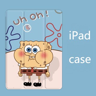 เคส ลาย spongebob สําหรับ iPad air 4 5 mini 4 5 6 iPad 10.2 gen 7 8 9 iPad 10.9 gen10 pro11 2022 2017 18 gen5 6