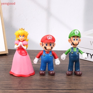 (YGD) ของเล่นโมเดลฟิกเกอร์การ์ตูน Mario Bros Mario Luigi Yoshi Peach Princess Bowser Donkey Kong ของขวัญวันเกิด สําหรับเด็ก