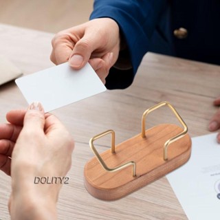 [Dolity2] กรอบไม้ สําหรับใส่นามบัตร ตั้งโต๊ะ ห้างสรรพสินค้า