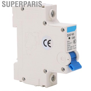 Superparis Miniature Circuit Breaker 1P Current Isolator 4500A Breaking  230V 400V