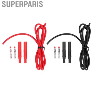 Superparis Electrical Testing Leads Kit Powerful Plug Pull Male‑Male Safe Lantern Shaped Head Banana Test for Car Batteries