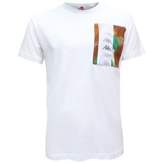 เสื้อยืด รุ่น 222 BANDA GLENN GRAPHIK White-Green Grass-Orange