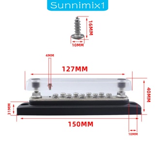 [Sunnimix1] ขั้วต่อสายไฟ 10 ขั้ว กันไฟ ทนทาน สําหรับรถยนต์ เรือ