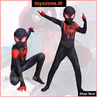 Four Seasons ขายดี Parallel Universe Mini Black Spider Miles Cos Spider Man บอดี้สูท Playsuit (toyszone.th)