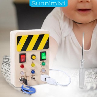 [Sunnimix1] บอร์ด Montessori ของเล่นเพื่อประสาทสัมผัส สําหรับเด็กวัยหัดเดิน