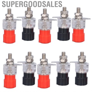 Supergoodsales Binding Post Terminals Large Area Contact Wiring ABS Transparent Screw Rod Corrosion Resistant for Power