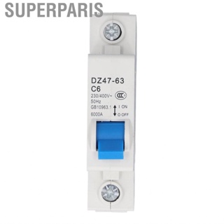 Superparis Circuits Breakers  Mini Circuit Breaker Pa66  6000A Breaking  for Home