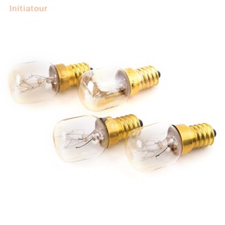 [Initiatour] หลอดไฟ E14 15W 25W 220-230V ทนความร้อน สีขาวอบอุ่น สําหรับเตาอบ หม้อหุงข้าว 1 ชิ้น