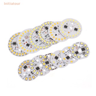 [Initiatour] ชิปหลอดไฟ LED SMD 15W 12W 9W 7W 5W 3W AC220V สีขาวอบอุ่น DIY 2 ชิ้น