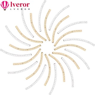 Lveror ท่อเกลียวยาว ทองแดง 0.8 มม. สีทอง 25 มม. สําหรับสร้อยคอ