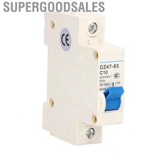 Supergoodsales Residual Current Circuit Breakers 1P 10A Miniature Breaker 230V