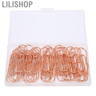 Lilishop 20Pcs Metal Pen Clips Electroplated Light Strong Clamping Book Holder