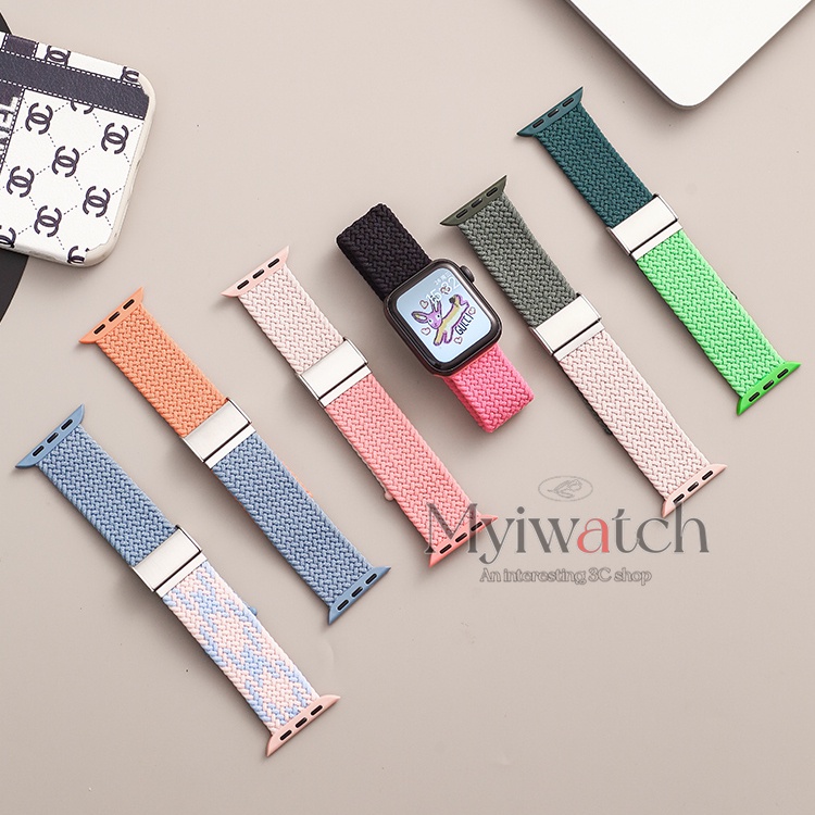 สายนาฬิกาข้อมือไนล่อน น้ําหนักเบา สําหรับ iwatch 49 มม. 45 มม. 44 มม. 41 มม. 40 มม. 38 มม. 42 มม. iwatch Series 8 7 6 SE 5 4 3 2 1