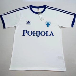 เสื้อกีฬาแขนสั้น ลายทีมชาติฟุตบอล Finland Home 1982 ไซส์ S-XXL ชุดเหย้า แห้งเร็ว AAA สไตล์วินเทจ สําหรับผู้ชาย