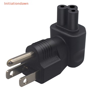 [Initiationdawn] อะแดปเตอร์แปลงปลั๊ก US เป็น IEC320 C5 AC Nema 5-15P ตัวผู้ เป็น C5 ตัวเมีย สําหรับแล็ปท็อป PC