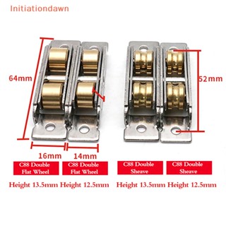 [Initiationdawn] ล้อรอกสเตนเลส ทองแดง ไร้เสียง สําหรับประตู หน้าต่าง กระจกบานเลื่อน