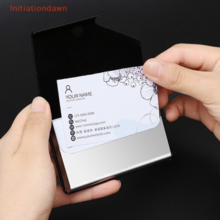 [Initiationdawn] กล่องใส่นามบัตร สเตนเลส โลหะ อลูมิเนียม สไตล์สร้างสรรค์