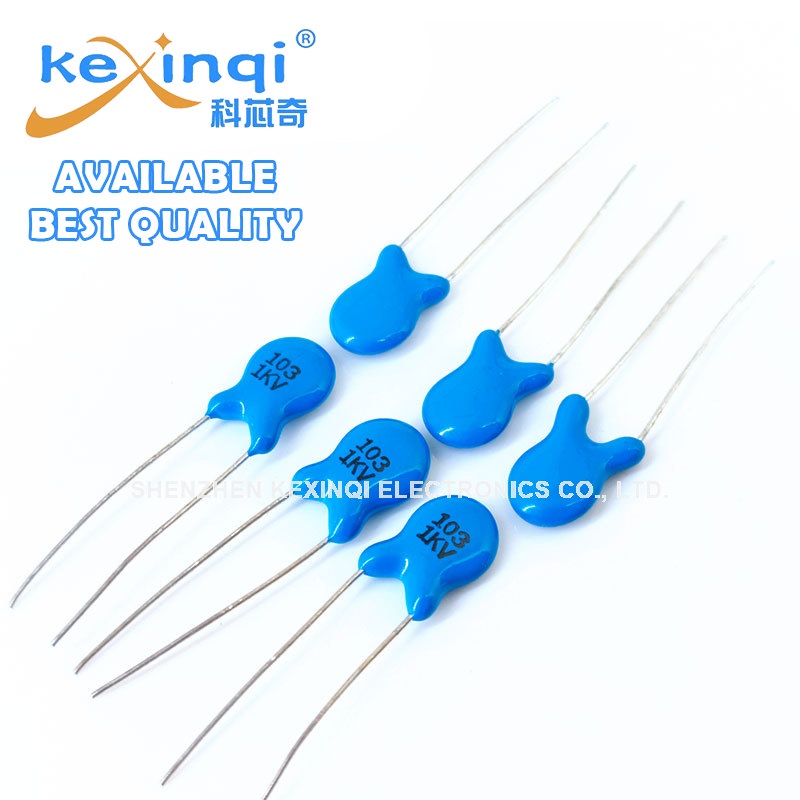 ตัวเก็บประจุเซรามิก แรงดันสูง 6KV 5PF 10PF 15PF 18PF 22PF 27PF 33PF 47PF 56PF 100PF 470PF 1000PF 2.2