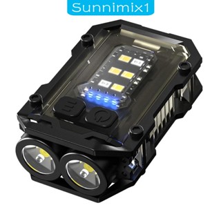 [Sunnimix1] พวงกุญแจไฟฉาย LED 8 โหมด อเนกประสงค์ น้ําหนักเบา สําหรับตั้งแคมป์ เดินทาง แบกเป้