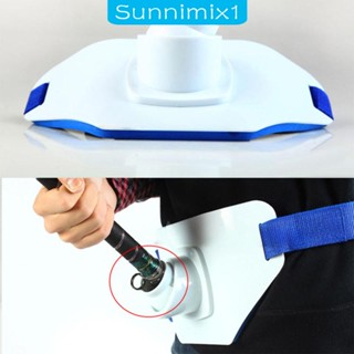 [Sunnimix1] เข็มขัดรัดคันเบ็ดตกปลา ปรับได้ พร้อมแผ่นรองหน้าท้อง สําหรับเรือ