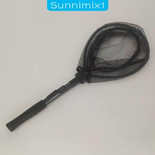 [Sunnimix1] ตาข่ายตกปลา อลูมิเนียมอัลลอย พับได้ น้ําหนักเบา สําหรับเด็กผู้ชาย