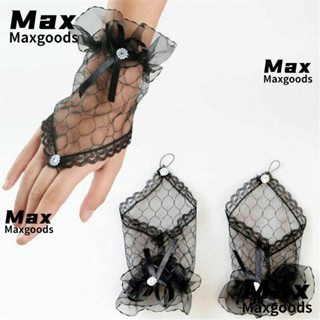 Maxg ถุงมือคอสเพลย์ ลูกไม้ อะนิเมะ ปาร์ตี้ แบบไม่มีนิ้ว