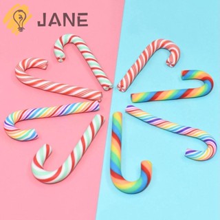 Jane กิ๊บติดผมเรซิ่น แฮนด์เมด หลากสี สําหรับทําเครื่องประดับ คริสต์มาส DIY 10 ชิ้น