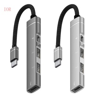 Ior อะแดปเตอร์ฮับ USB c 2xUSB2 0 พอร์ต 1xType c