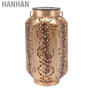 Hanhan Solar Lantern  Hanging Metal Lamps Small Hexagonal MX