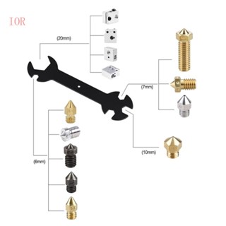 Ior ประแจวงล้อเหล็กแบน 5 in 1 สําหรับหัวฉีดเครื่องพิมพ์ 3D