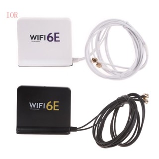 เสาอากาศเชื่อมต่อ IOR WiFi6E 2 4GHz + 5 GHz + 6E Tri-Band SMA