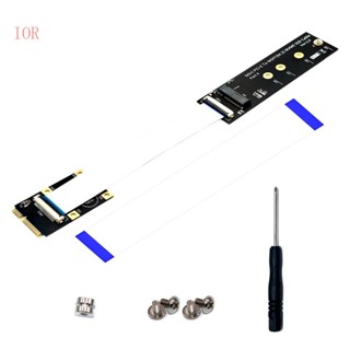 Ior อะแดปเตอร์ M 2 NGFF NVME SSD เป็น Mini PCIe ความเร็วสูง พร้อมสายเคเบิล FFC พร้อมสกรู