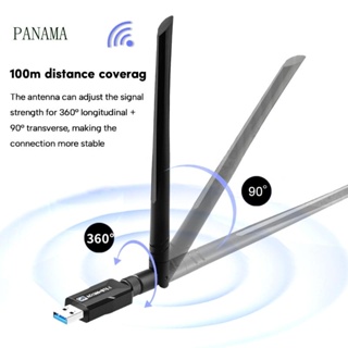 Nama ดองเกิลรับสัญญาณ WIFI ไร้สาย Usb 1300Mbps BT5 1 ระยะไกล และเสถียร