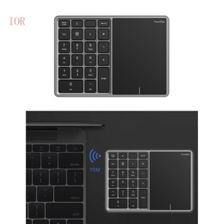 แป้นพิมพ์ตัวเลขไร้สาย IOR พร้อมทัชแพด BT4 2+2 4Ghz 2 in 1