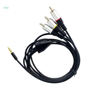 Char สายเคเบิลวิดีโอ ปลั๊กตัวผู้ RCA 3 5 มม.