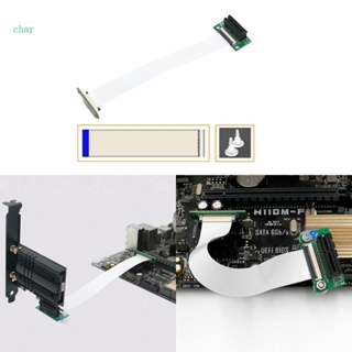 Char อะแดปเตอร์ขยายสายเคเบิล 90 องศา 36pin PCI X1 ความเร็วสูง ยืดหยุ่น และทนทาน สําหรับเมนบอร์ด