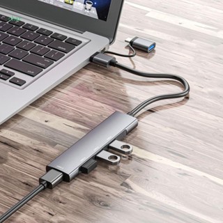 Char ฮับ USB C 4 พอร์ต ความเร็วสูง 5Gbps USB-C