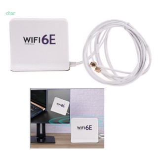 Char Tri-Band อะแดปเตอร์เสาอากาศ WiFi 6E 6GHz 5GHz 2 4GHz SMA สําหรับคอมพิวเตอร์ PCIe WiFi Card WiFi Router USB