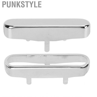 Punkstyle Guitar Pickup Cover Beautiful Silver Sturdy Metal Portable  F