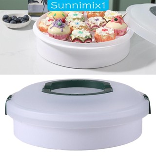 [Sunnimix1] ที่วางคัพเค้ก และมัฟฟิน กันฝุ่น พร้อมที่จับ แบบพกพา สําหรับห้องครัว