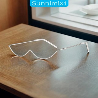 [Sunnimix1] กรอบแว่นตา แบบครึ่งกรอบ ไม่มีเลนส์ อเนกประสงค์ แฟชั่นสําหรับผู้หญิง