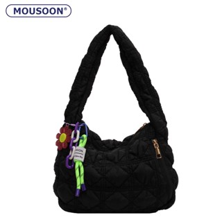 MOUSOON กระเป๋าสะพายสตรี Messenger Bag Cloud Bubble จีบลงกระเป๋าใต้วงแขนเบาะ