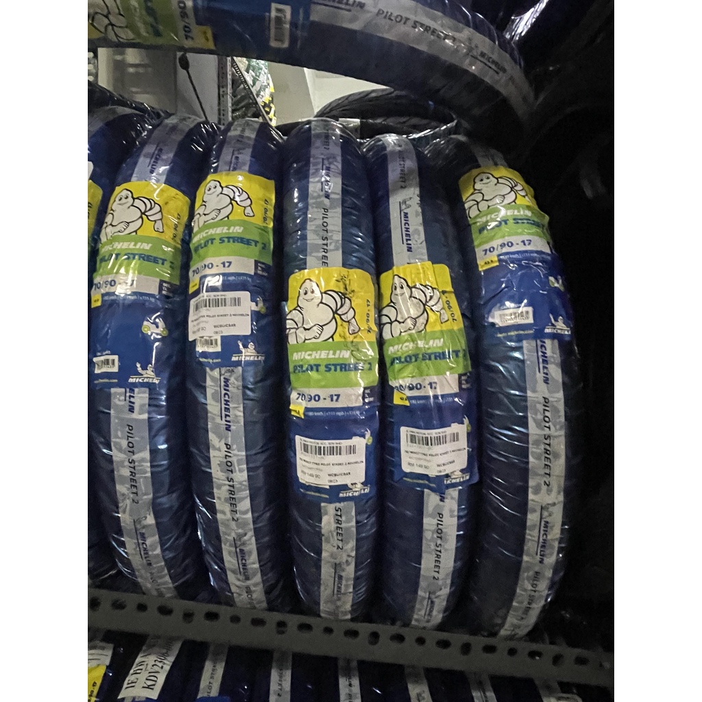 MICHELIN PILOT STREET 2 TUBELESS TIRE MICHELIN 70/90-17 80/90-17 90/80-17 110/70-17