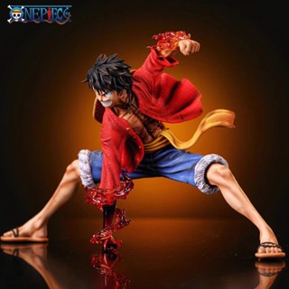 โมเดลฟิกเกอร์ PVC รูปการ์ตูนอนิเมะ One Piece GK Luffy Gear 2 Luffy ขนาด 16 ซม. ของขวัญ สําหรับตกแต่งโต๊ะ เก็บสะสม