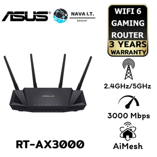 COINSคืน15%⚡FB9JMZV6⚡ ASUS RT-AX3000 ROUTER (เราเตอร์) AX3000 DUAL BAND WI-FI 6 ประกัน 3 ปี