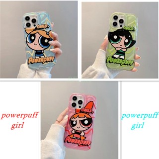 (powerpuff Girl) เคสโทรศัพท์มือถือแบบนิ่ม TPU กันกระแทก ลายเด็กผู้หญิง สําหรับ IPhone 14 13 12 11 Pro Max X XR XSMAX 6 7 8 Plus