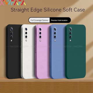 เคสโทรศัพท์ซิลิโคน TPU นิ่ม ขอบตรง ป้องกันรอย สําหรับ Xiaomi Mi 11 9 A3 Lite Mi 9 SE