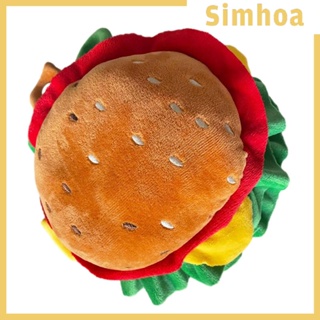 [SIMHOA] หมวกแฮมเบอร์เกอร์ ลายการ์ตูน ใส่สบาย สําหรับสัตว์เลี้ยง สุนัข แมว