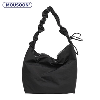 MOUSOON กระเป๋าสะพายสุภาพสตรี Messenger Bag กระเป๋าสตางค์แบบญี่ปุ่นแบบสบาย ๆ กระเป๋าถือใต้วงแขนจีบ